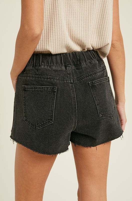 Short Denim Black SOPHIE CROWN