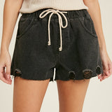 Short Denim Black SOPHIE CROWN