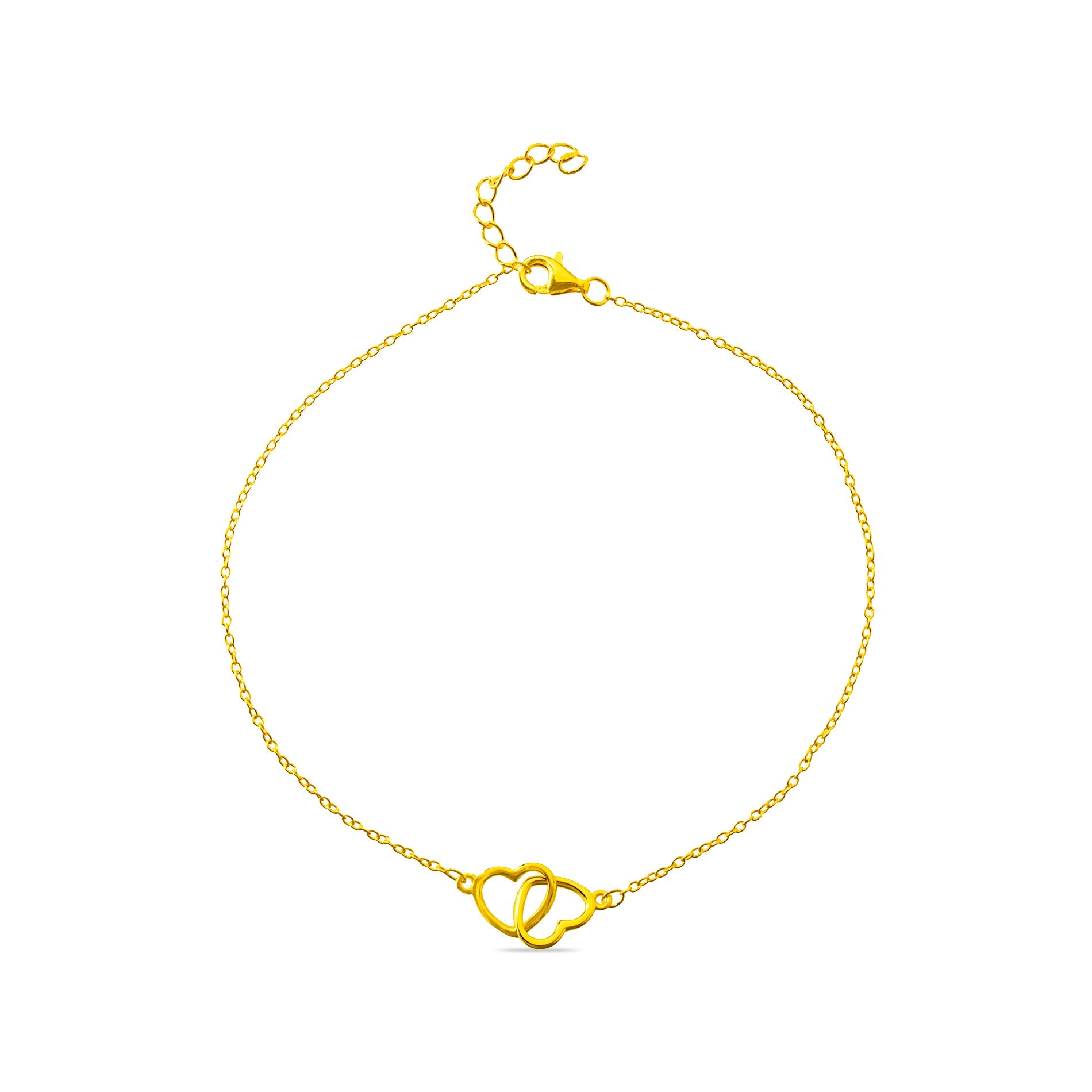 Tobillera Duo Heart SOPHIE CROWN