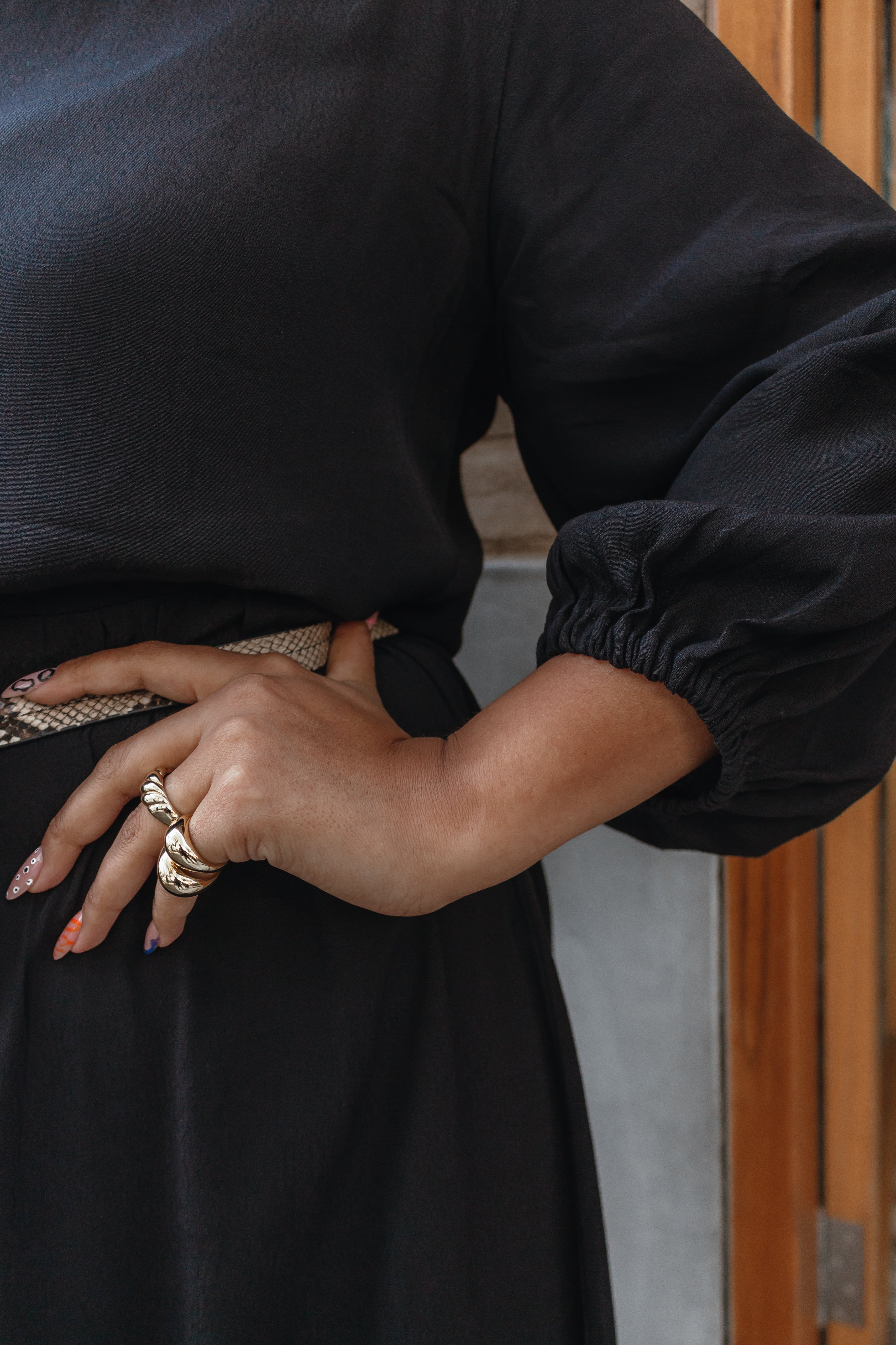 Vestido Emma All black SOPHIE CROWN