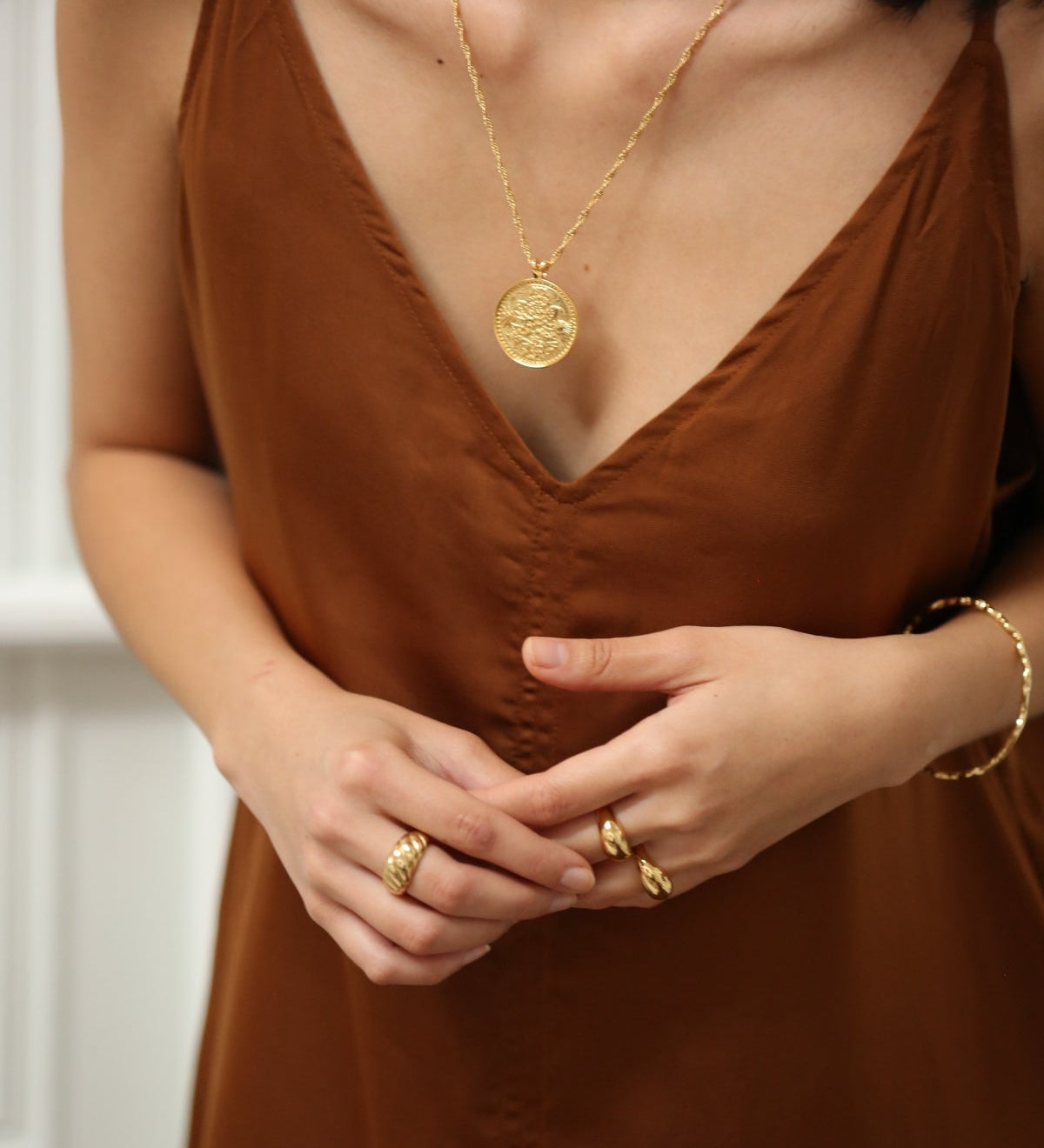 Vestido Holiday Tierra Ocre SOPHIE CROWN