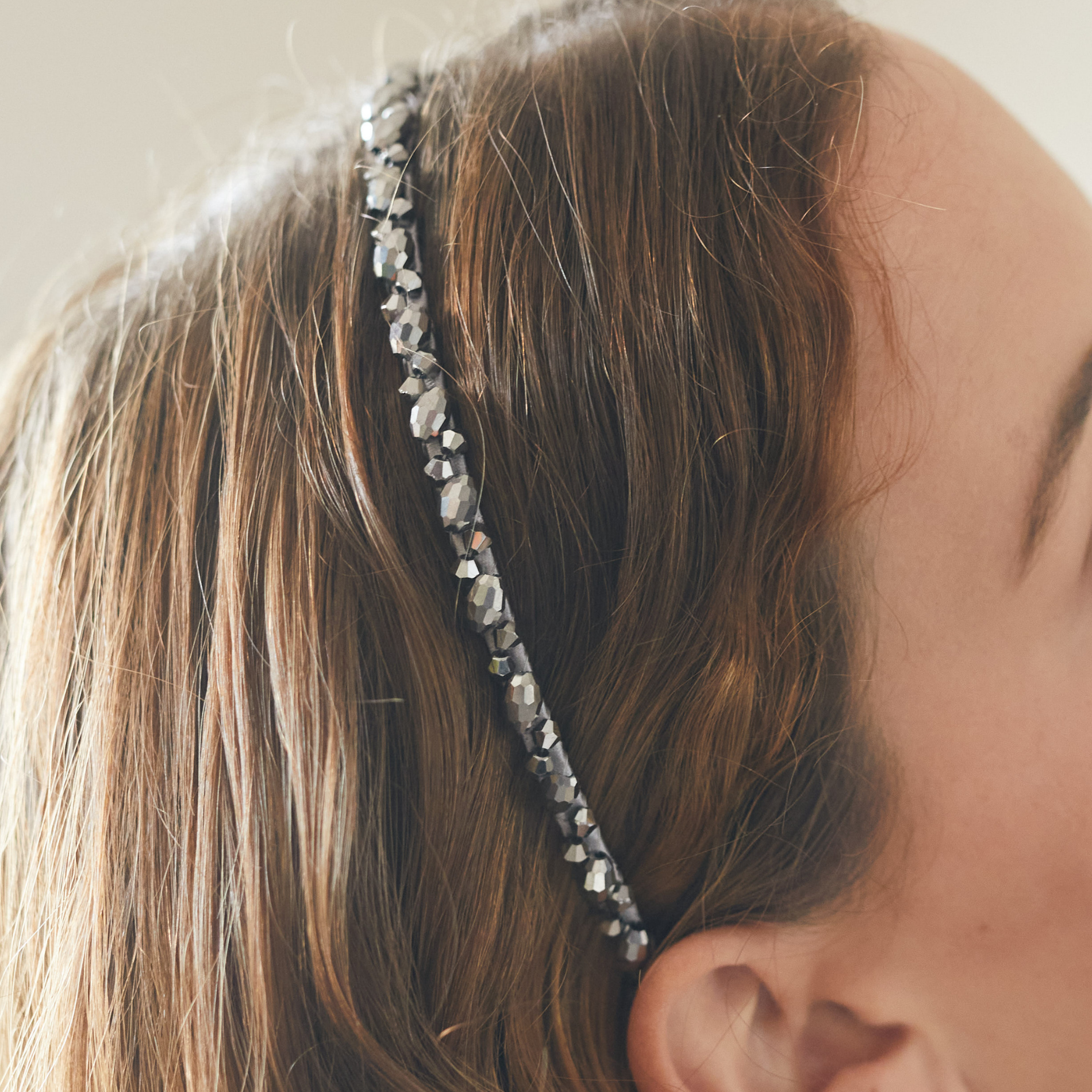 Vincha Cristal Gris SOPHIE CROWN