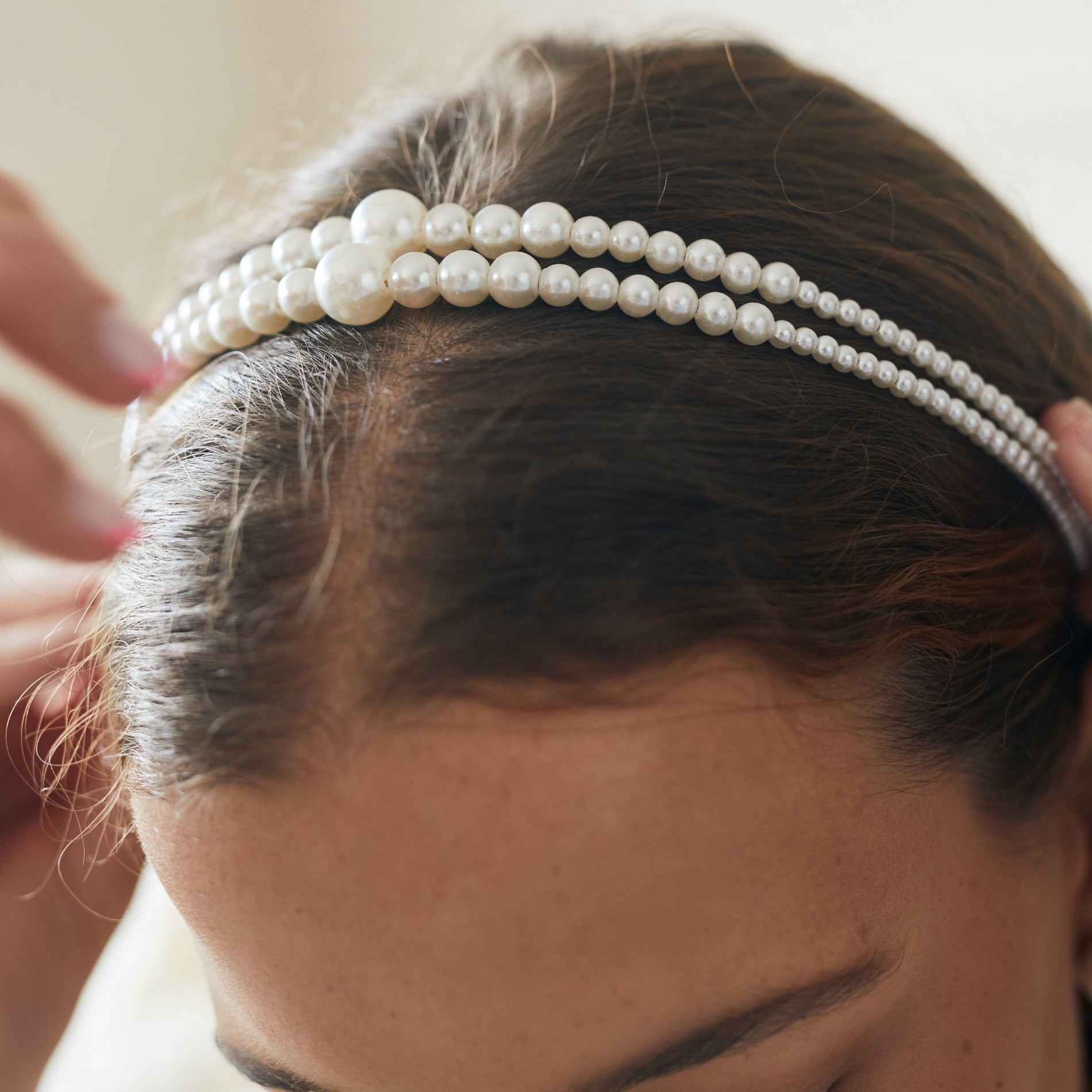 Vincha Doble Perla SOPHIE CROWN