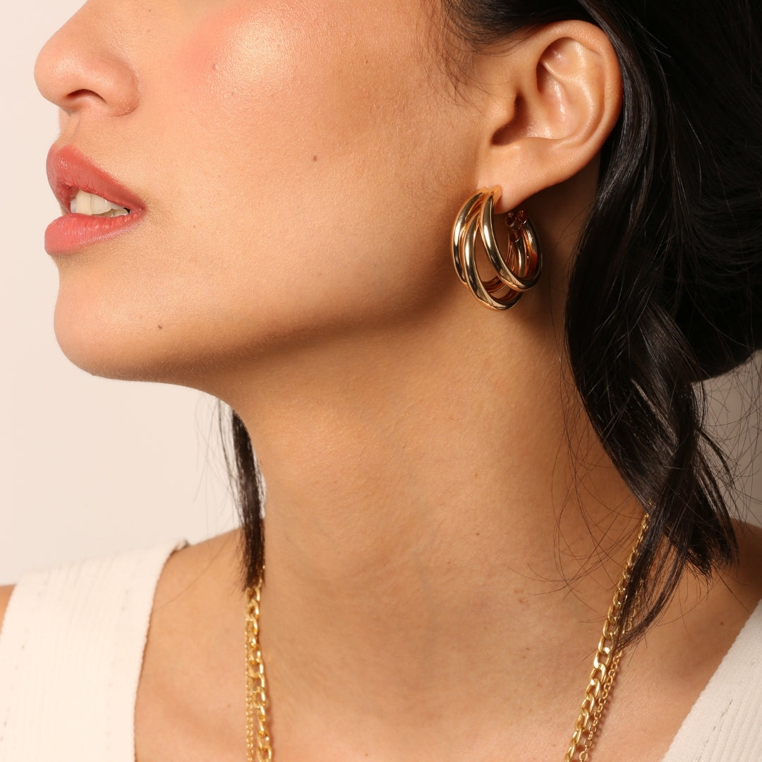 argolla triple hoops SOPHIE CROWN