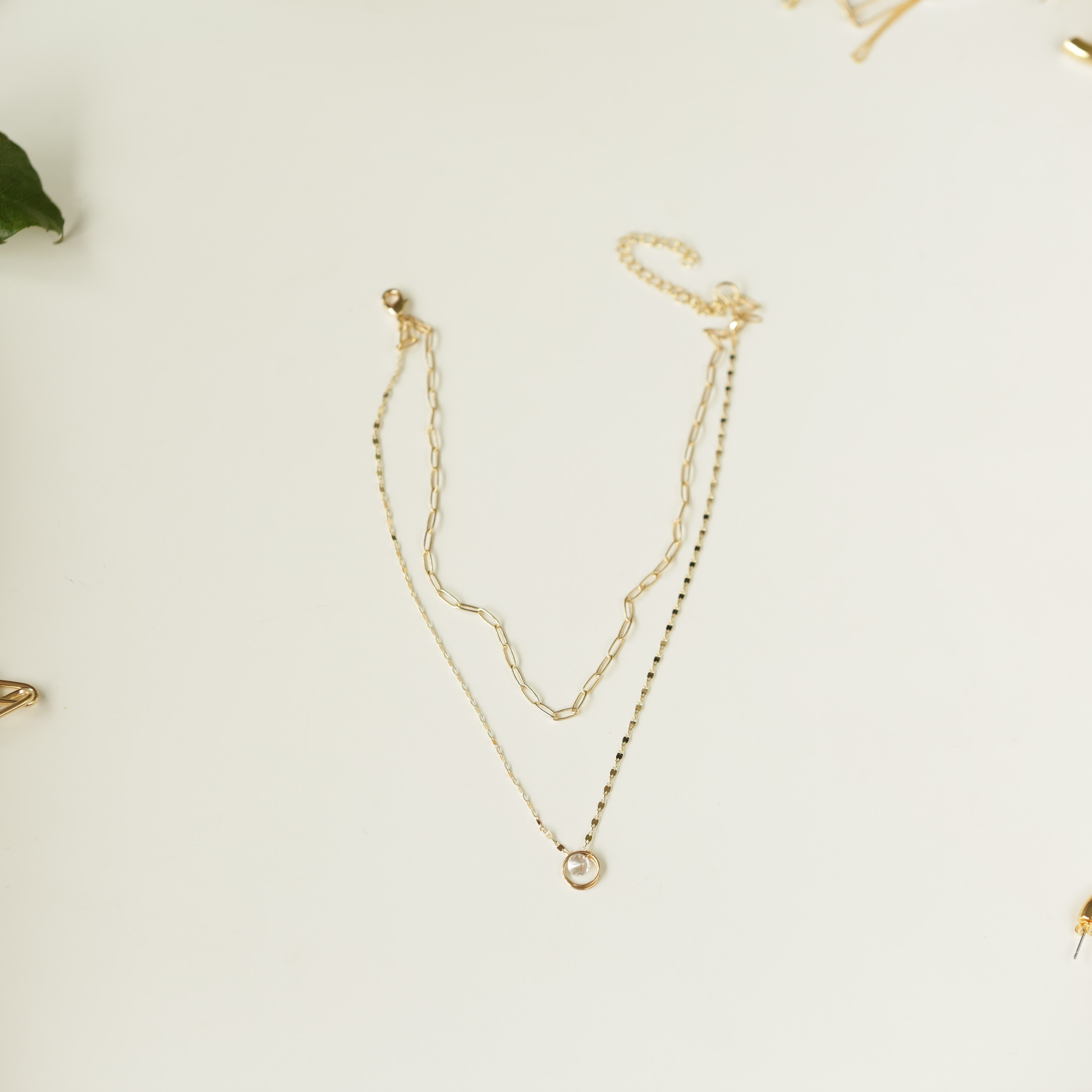 collar slim doble cristal SOPHIE CROWN